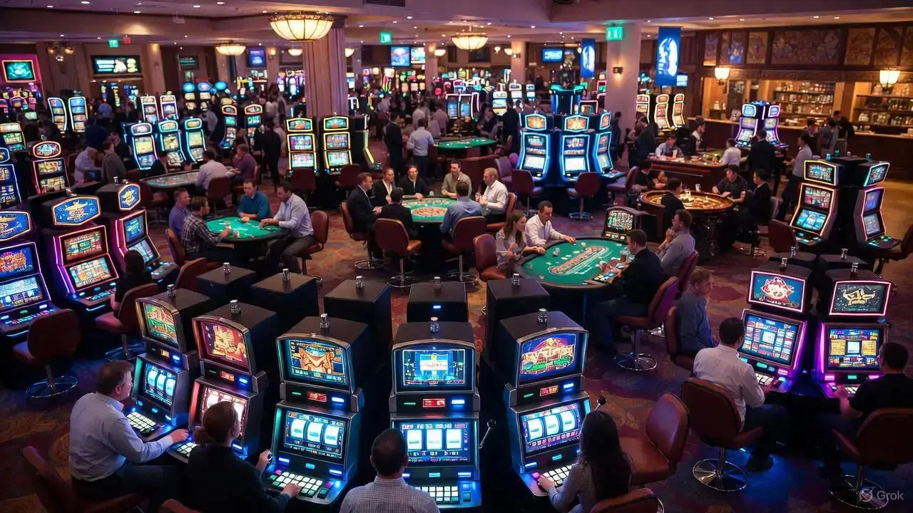 Vovalesfam Kaszinó elegáns belső tere